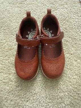 Stride Rite Girls' Tan/Brown Mary Jane Dress Shoes